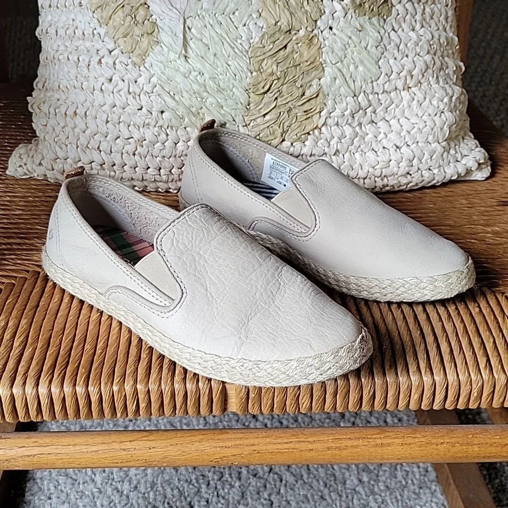 Sperry Sailor leather/jute slip on, size 5.5